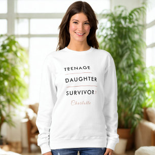 Sudadera Superviviente de Hija Adolescente Personalizada