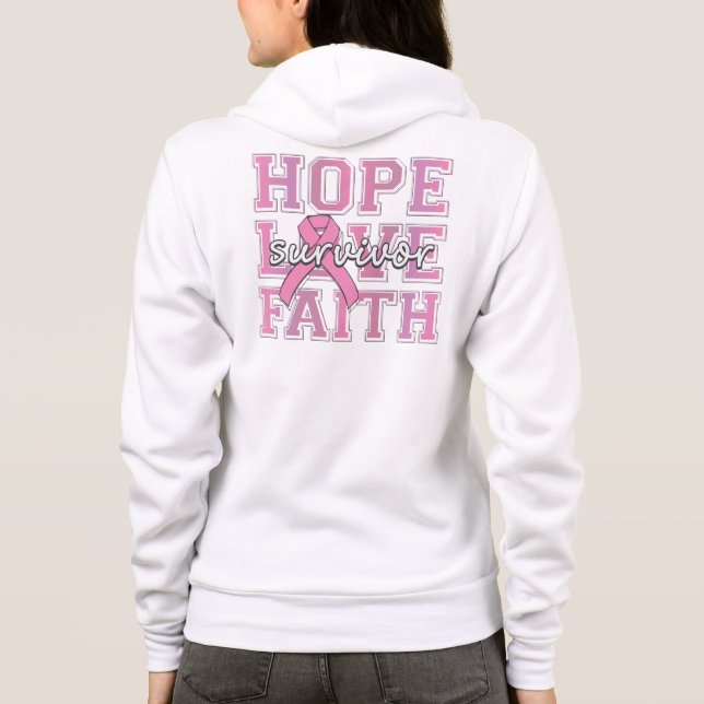 Sudadera Superviviente de la fe del amor de la esperanza (Reverso)
