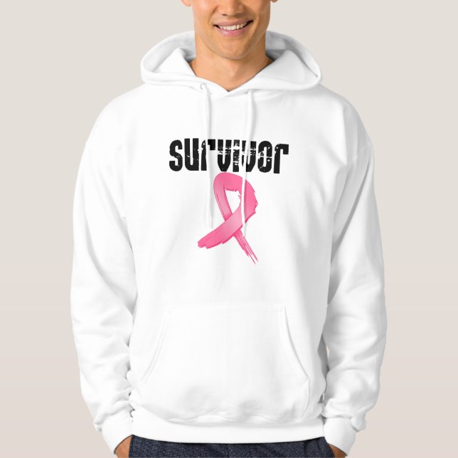 Sudadera SUPERVIVIENTE del cáncer de pecho (Anverso)