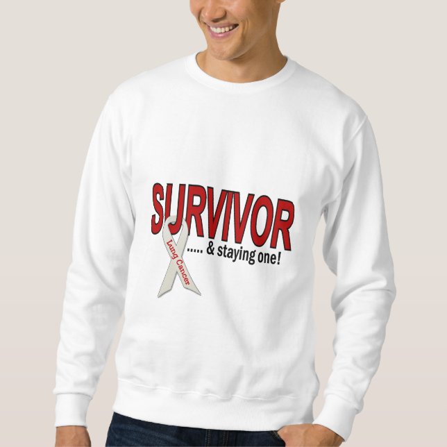 Sudadera Superviviente del cáncer de pulmón (Anverso)