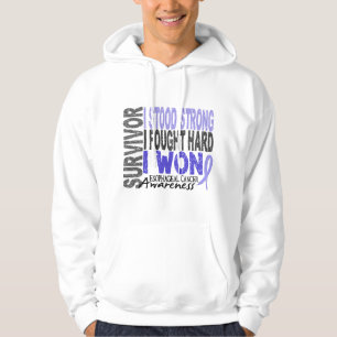 Sudadera Superviviente del esófago 4 del cáncer