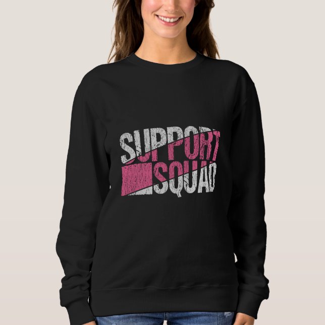 Sudadera Support Squad Breast Cancer Awareness Family (Anverso)
