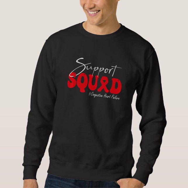 Sudadera Support Squad Congestive Heart Failure Awareness R (Anverso)
