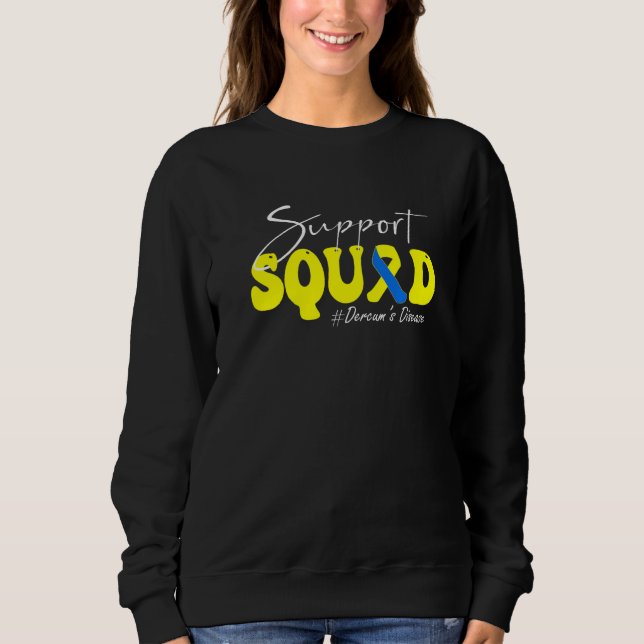 Sudadera Support Squad Dercumu2019s Disease Awareness Yello (Anverso)