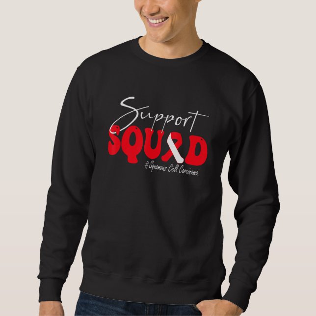 Sudadera Support Squad Squamous Cell Carcinoma Awareness Re (Anverso)