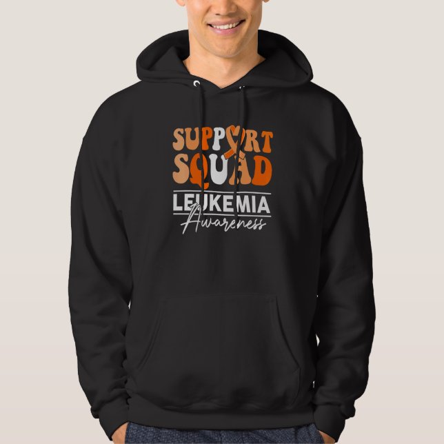 Sudadera Support Squad Sunflower Hair Leukemia Awareness (Anverso)