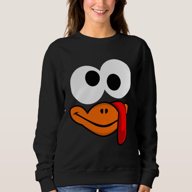 Sudadera Supreme Turkey Face  Thanksgiving Gobbler (Anverso)
