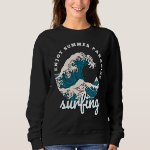 Sudadera Surf A Tsunami Disfruta De Surfing En Verano En Gu