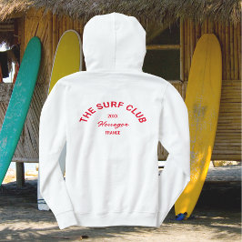 Sudadera Surf Club Personalizado Red Escudo Surfers