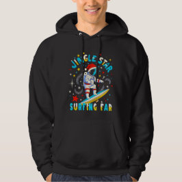 Sudadera Surf espacial con Santa en diseño de aventura cósm