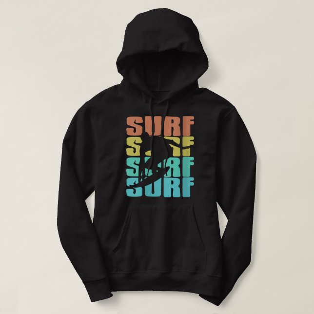 Sudadera Surf femenino retro vintage Regalo 663 (Diseño del anverso)