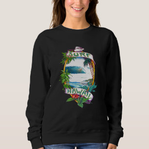 Sudadera Surf Hawaii Vintage Retro Throwback Maui S