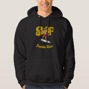 Sudadera Surf Puerto Rico Beach Vibes Casual Vintage Surfin
