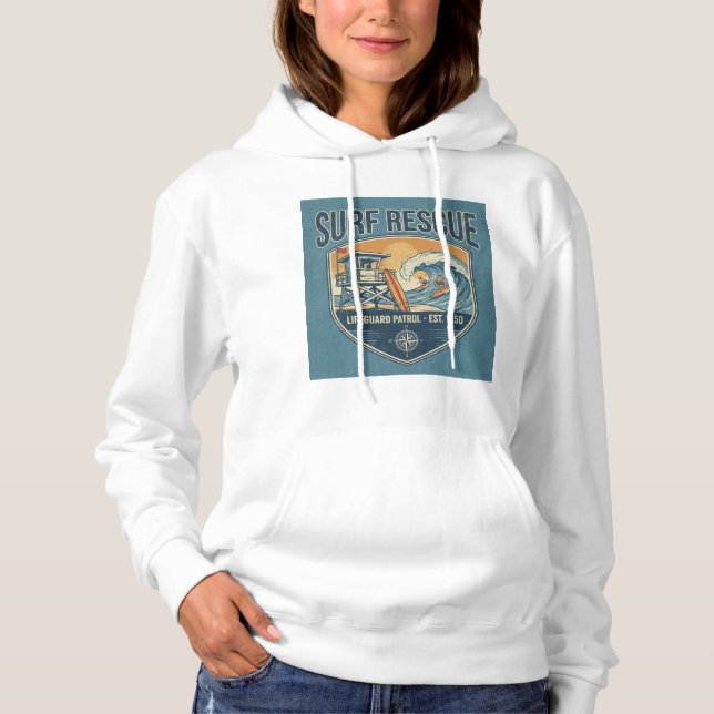 Sudadera Surf Rescue Lifeguard Patrol Est 1950 (Anverso)
