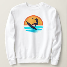 Sudadera Surf Retro Sunset _ Viajes de playa de época