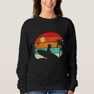 Sudadera Surf Retro Surfer Sunset Palm Tree - Surf 1