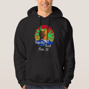 Sudadera Surf Sasquatch En La Playa Sasquatchy En Hawaii