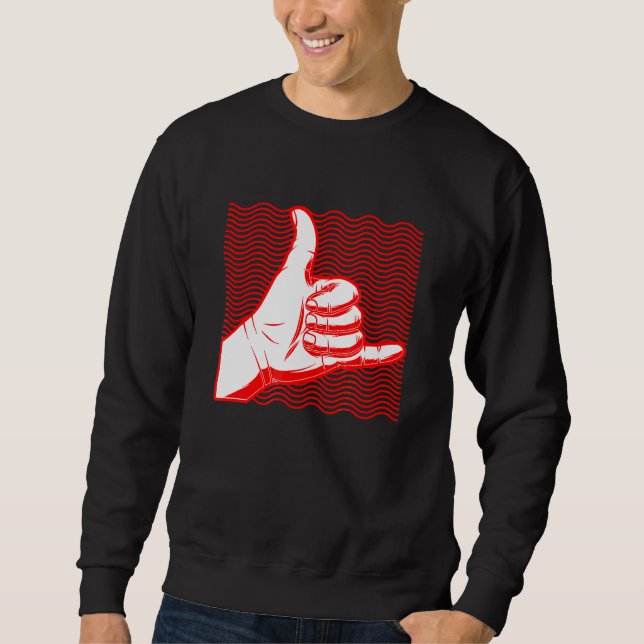 Sudadera Surf Shaka Surf Design (Anverso)