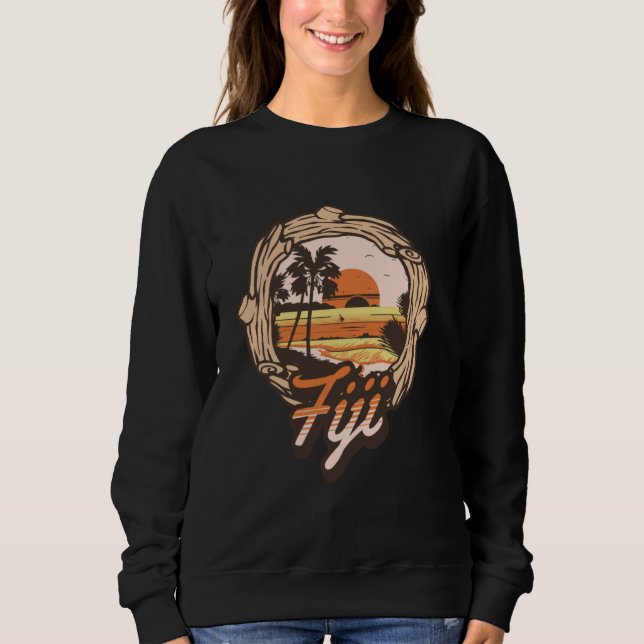 Sudadera Surf Souvenir de las Islas Fiji (Anverso)