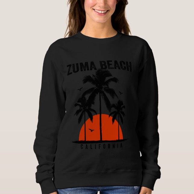 Sudadera Surf Surfing Surfing de Zuma Beach California (Anverso)