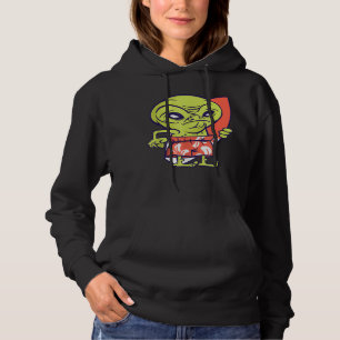 Sudadera Surfboard Alien Surfing Surfboard Extraterrestre
