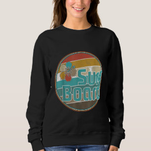 Sudadera Surfboard Retro Vintage Hawaii Aloha Hibiscus Flow