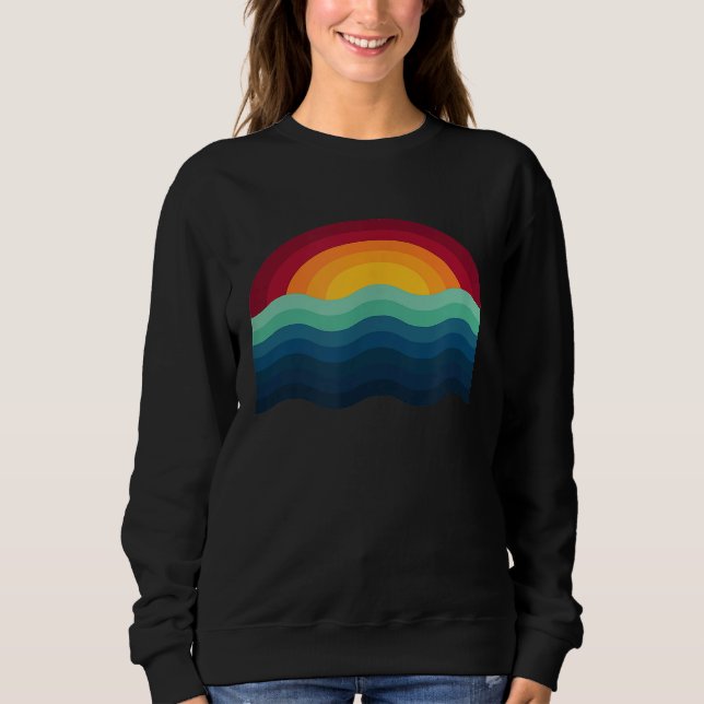 Sudadera Surfboard Surfboard Sunset Surf Surfing Wakeboard  (Anverso)