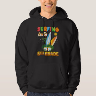 Sudadera Surfeando en 5to Grado de vuelta al colegio Quinto