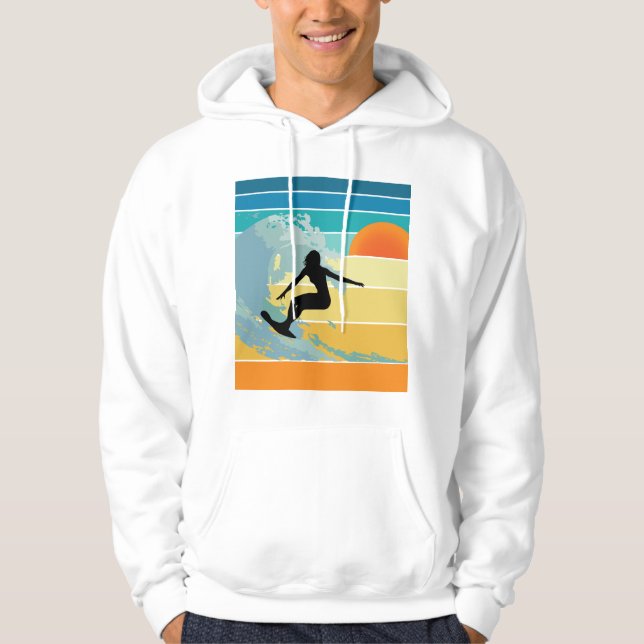 Sudadera Surfer Chica Vintage Sunset (Anverso)