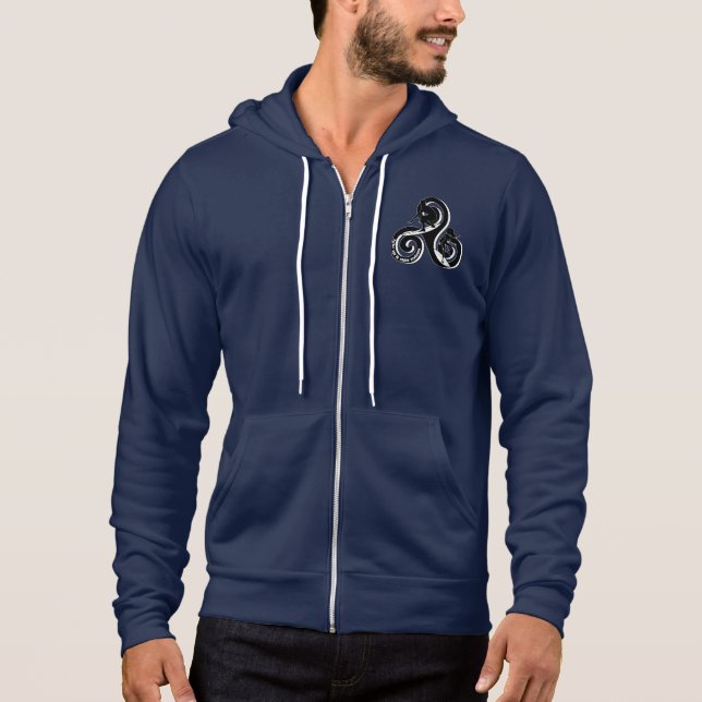 Sudadera Surfer sur la vague bretonne (Anverso)