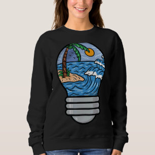 Sudadera Surfing Beach Waves Shining Bulb Mateo Vacaciones