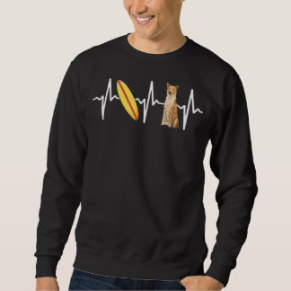 Sudadera Surfing Canaan Dog Heartbeat Dog