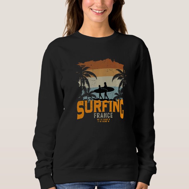 Sudadera Surfing en Francia 2 (Anverso)