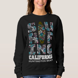 Sudadera Surfing Huntington Beach California Surf Cali Beac