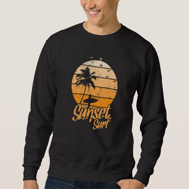 Sudadera Surfing in the Twilight with Palm (Anverso)