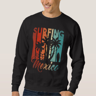 Sudadera Surfing Mexico Palm Beach Island Vacaciones Sunset