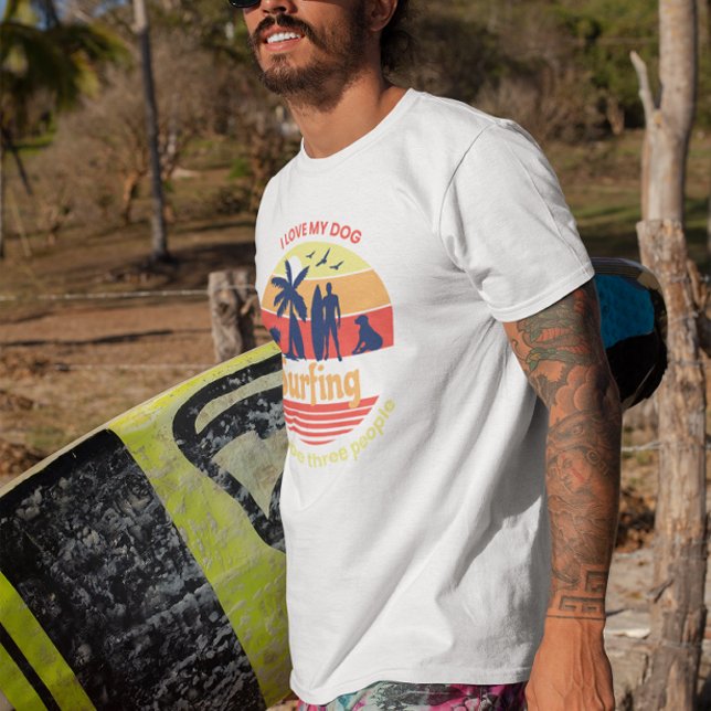 Sudadera Surfing Ocean Dog Dad Pet lover Adventure (Subido por el creador)