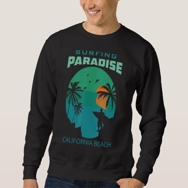 Sudadera Surfing Paradise California Beach (Anverso)