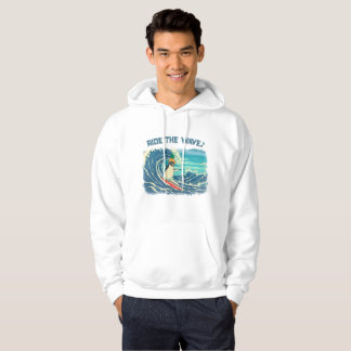 Sudadera Surfing penguin Ukiyo-e style "Ride the Wave"