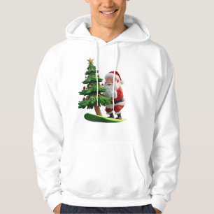 Sudadera Surfing Santa con la navidad
