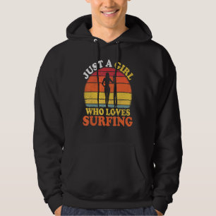 Sudadera Surfing Vintage, Un Chica Que Ama El Surf