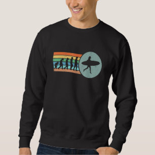 Sudadera Surfista Chica retro vintage de la Evolución Surf