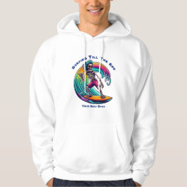 Sudadera Surfista De Esqueleto En Ola
