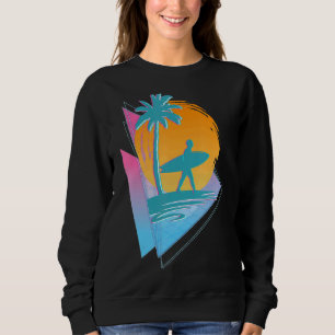 Sudadera Surfista de la sintonización de los años 80 Palm T