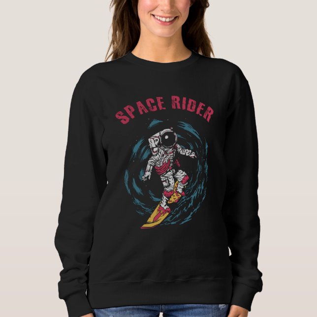 Sudadera Surfista de Surfing Astronauta Space Rider (Anverso)