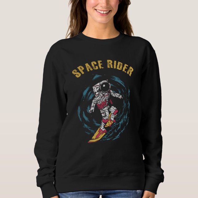 Sudadera Surfista de Surfing Astronauta Space Rider (Anverso)