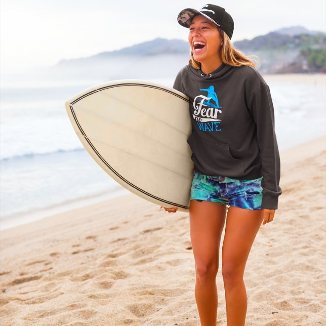 Sudadera Surfista mujer temerosa de no hacer surf femenino (Subido por el creador)