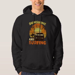 Sudadera Surfista Retro Vintage Camper Van Sunshine Y Surfi