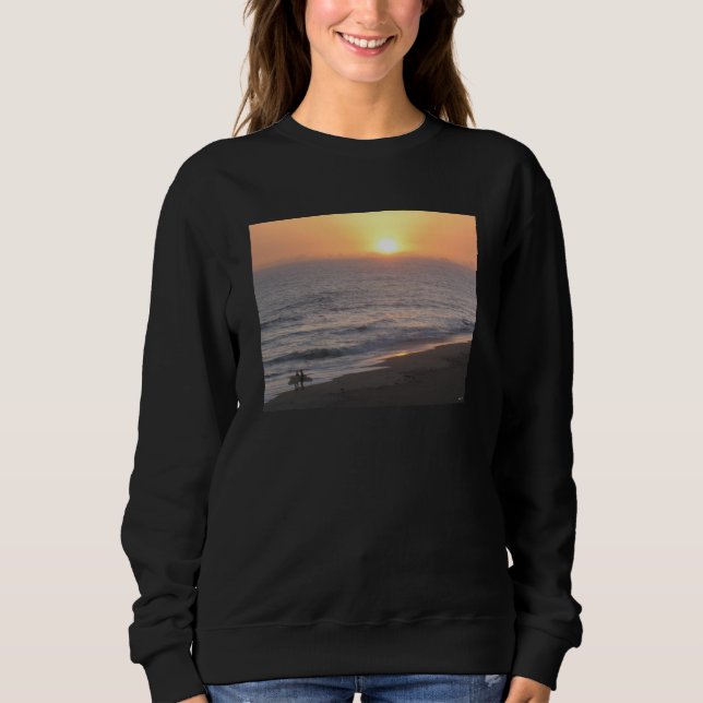 Sudadera Surfistas al atardecer (Anverso)