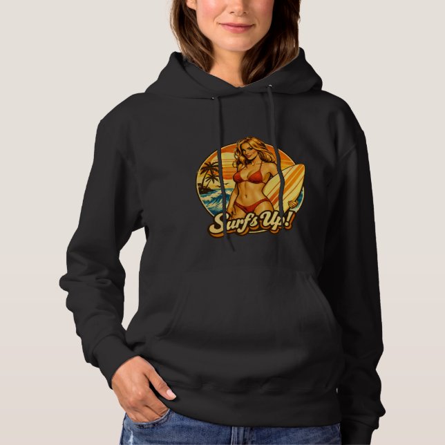 Sudadera Surf's Up Bikini Pin-Up | Gráfico de Tienda de Sur (Anverso)